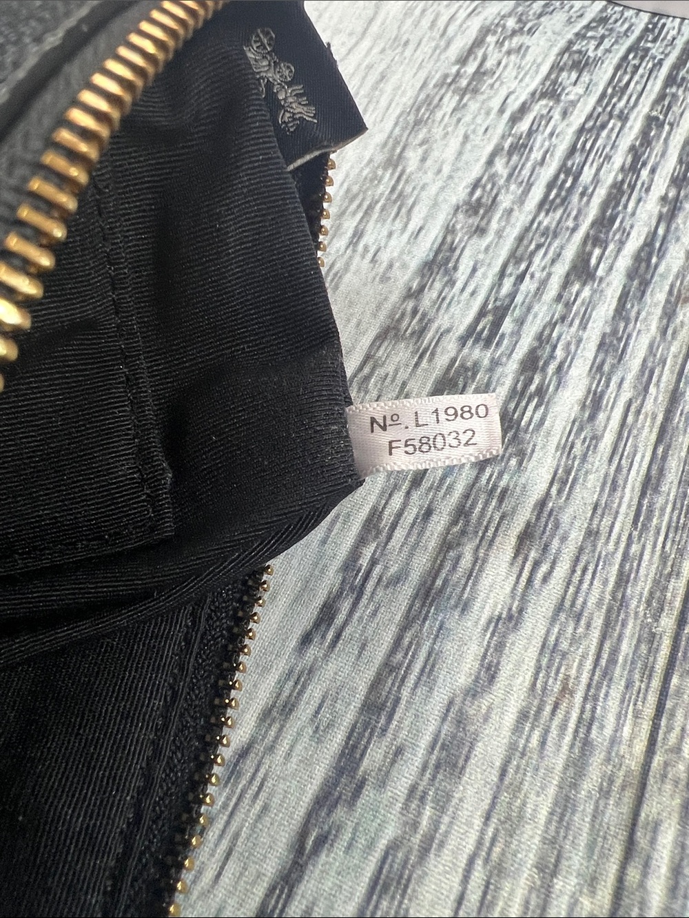 Coach Black Pebbled Leather Zip Pouch with Gold Logo - Picture 6 of 11